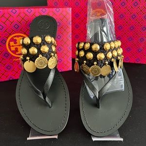 Tory Burch Patos Coin Thong Sandals - New in box